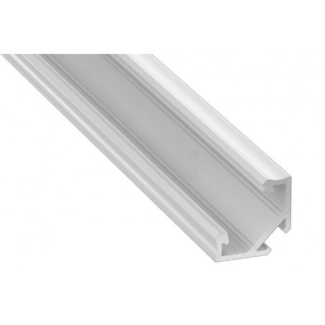 Профіль алюм для стрічки LED кут16,6*11,3*23,3 білий Grass Hopper