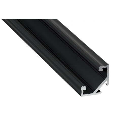 Профіль алюм для стрічки LED кут16,6*11,3*23,3 чорний Grass Hopper