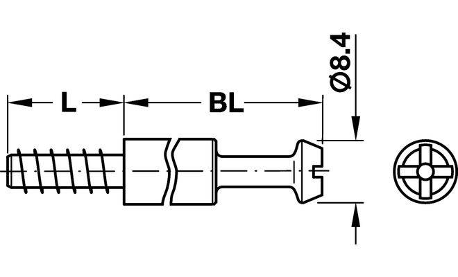 Болт стяжки MAXIFIX S35 стальной оцинкованный 35 5 16 мм (10 шт.)