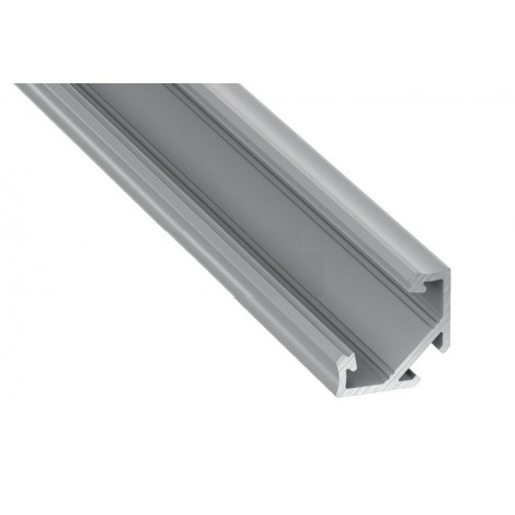 Профіль алюм для стрічки LED угл16,6*11,3*23,3 сріб Grass Hopper